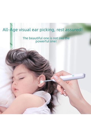 Geeroyoo 2023 Yeni Nesil Ne6 Kablosuz Wifi Endoskopik Kulak Temizleyici, Hd Kameralı Görünür Kulak Kaşığı Ve 8 Parça Aksesuar Seti Siyah