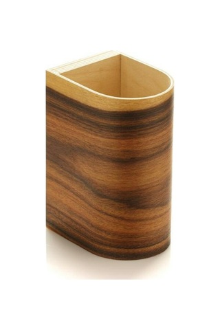 Yansıtma Tasarımlı Bombe Çift Yönlü Ahşap Salon Duvar Aplik Ceviz