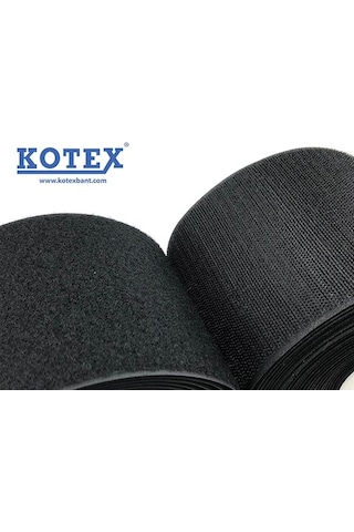 Kotex Cırt Bant 10 Cm Dikilebilir 1 Metre Siyah/Beyaz