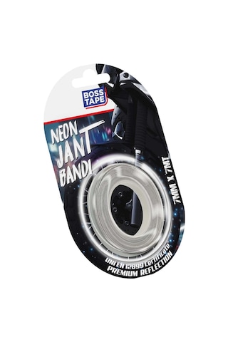 Boss Tape Beyaz Neon Jant Bandı Unı En12899 Sertifikalı En:7mm Boy:7mt