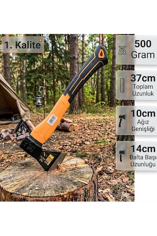 Fiber Saplı Balta Realmax Kemik Kırma Nacak Kamp Baltası Odun Kesme Baltası Kemik Kırma Baltası
