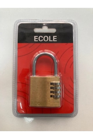 Ecole Sarı Şiftreli Asma Kilit 40 Mm