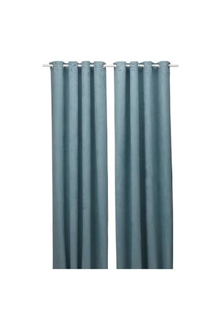 Ikea Bırtna Tül Perde 145x300 Cm Turkuaz-lacivert Çok Renkli