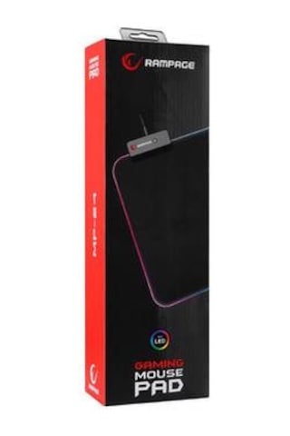Rampage MP-24 Siyah RGB Ledli Gaming Mouse Pad