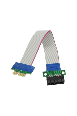 5146 Pcı-e Express 1x Dişi Erkek Riser Yükseltici 20 Cm Uzatma Kablosu Kablo