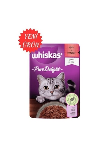 Whiskas Sığırlı Pure Delight Yetişkin Kedi Yaş Maması 28 x 85 G