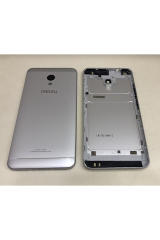 Meizu M5s M612h Kasa Arka Kapak Pil Kapağı - Füme - Koyu Gri