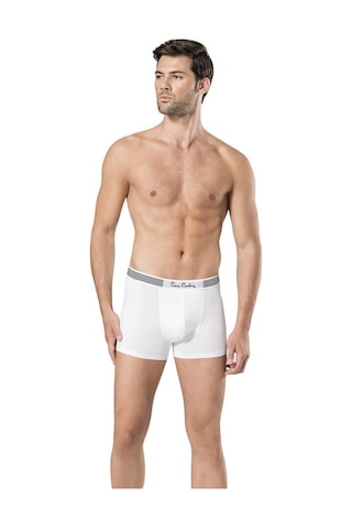 Pierre Cardin Erkek Stretch Boxer Tekli Beyaz