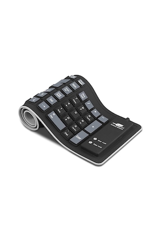 Geeksen "taşınabilir Katlanabilir Usb Silikon Klavye - Sessiz, Su Geçirmez, 103 Tuşlu Pc/laptop İçin"