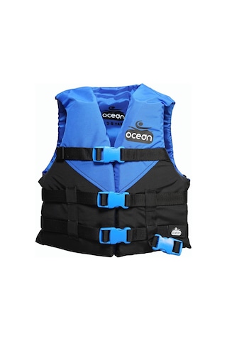 Ocean Can Yeleği 30 Newton Yüzdürme Yardımcısı 3-6 Yaş Mavi-Siyah
