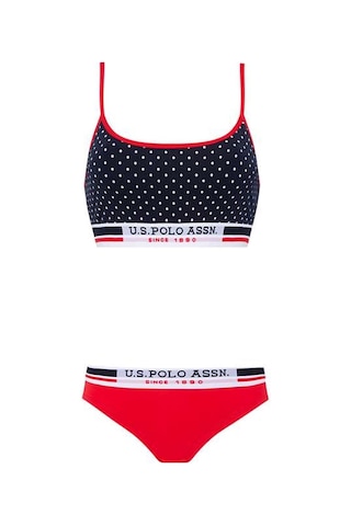 U.S. Polo Assn. U.s Polo Assn. 66252 Kadın Büstiyer Şort Takım-lacivert Lacivert