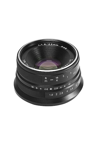 7Artisans 25 MM F/1.8 Manual Focus Prime Fixed (Sony E-Mount) Uyumlu Lens