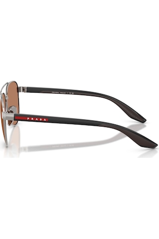Prada Ps A52s 5av20d 58 Linea Rossa Erkek Pilot Gun Metal Güneş Gözlüğü Metalik