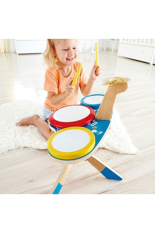 Hape Drum And Cymbal Oyuncak Davul Seti