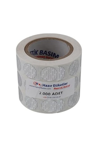 Al Hızlı Al Original Etiketi Pp Hologramlı 15mm Çapında 2000 Adet Yan Yana 3 Lü 1