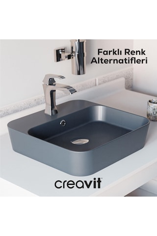 Creavit Loop Çanak Lavabo 45 Cm Beyaz Lp046-00cb00e-0000