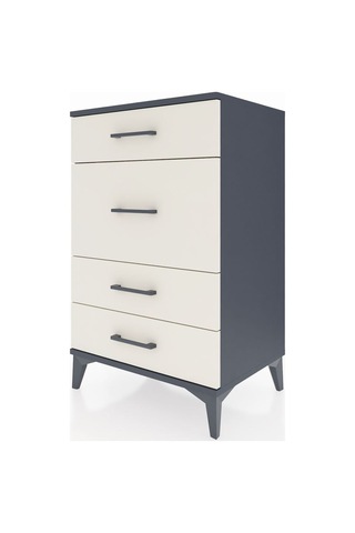 Hyperion Komodin 4 Çekmeceli 60x44x96 Antrasit-aytaşı Antrasit