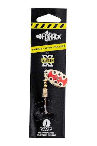 Savex Döner Kaşık - Fishack Glidex - Golden Ladybug - 7g - No:3 - Alabalık/turna/levrek Olta Kaşığı