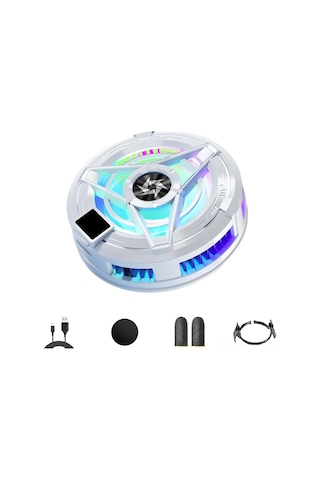 Maiyame Alüminyum Abs Sessiz Soğutucu Fan 25db - Radyatör, Klip, Manyetik Levha, Statik Film, Şarj Kablosu Ve Parmak Eldiveni İçerir