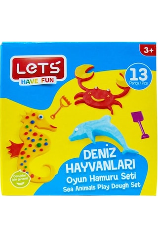 Let's 13 Parça Deniz Hayvanları Oyun Hamuru Seti