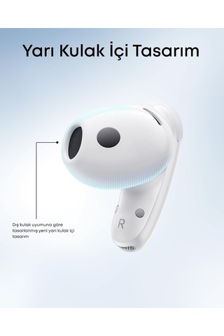 Tr Anker Soundcore Liberty Buds Bluetooth Kulaklık, Yarı Kulak İçi Tasarım, Gerçek Zamanlı Uyarlanabilir Gürült