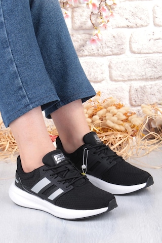 Jump 35132 Hafif Rahat Orijinal Ürün Sneaker Kadın Spor Ayakkabı Siyah - Beyaz