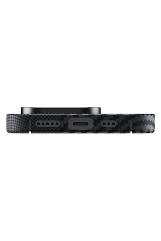 Apple Uyumlu iPhone 15 Pro Max Kılıf Magsafe Şarj Özellikli Karbon Fiber Benks Montage Armorair 600d Kevlar Kapak