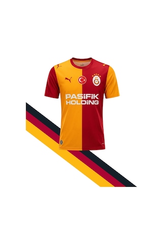 Gs Frm 044 784994 Galatasaray Orjinal Lisanslı Puma 2026/2027 İç Saha Parçalı Çocuk Forma Lazer Kutu Hediyeli Kırmızı - Sarı