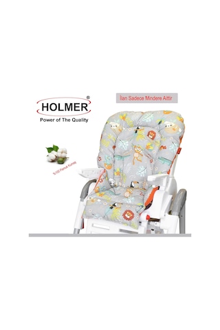 Holmer Organik Mama Sandalyesi Minderi & Kılıfı Kemer Deliksiz
