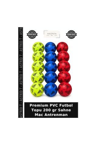Premium Pvc Futbol Topu 200 Gr Sahne Mac Antrenman Çok Renkli