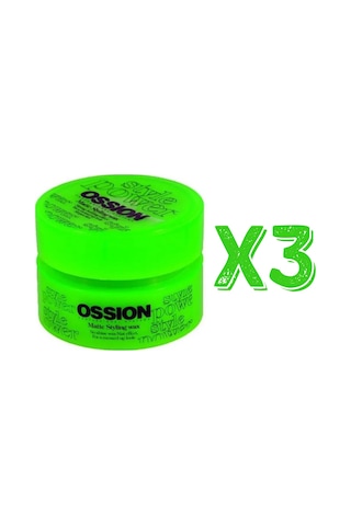 Ossion Saç Şekillendirici Mat Wax 100 Ml 3 Adet