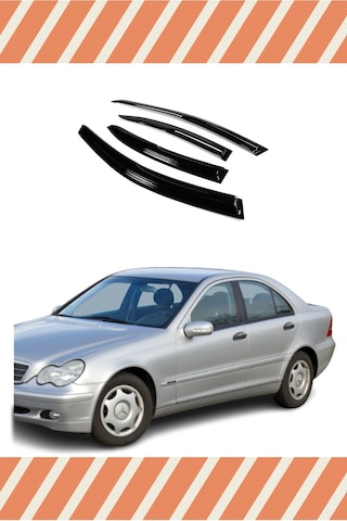 Mercedes C (W203) 2000-2007 Modellerine Özel 4'lü Mügen Tip Cam Rüzgarlığı