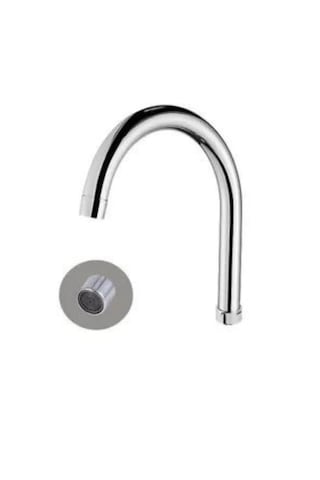 Mutfak & Banyo Eviye Batarya Kuğu Borusu Uzun Baston 27 Cm Krom