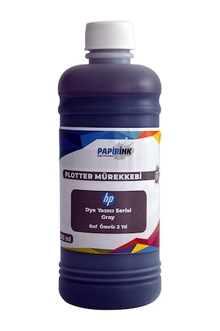 Hp T610 - T790 - T2300 Uyumlu Plotter Mürekkebi 500 gr. Gray Hp T610 - T790 - T2300 Uyumlu Plotter Mürekkebi 500 gr. Gray