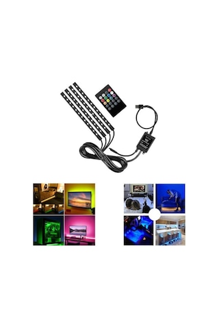 Tv Arkası Aydınlatma Otomobil Ayak Altı Led Monitor Gece Ambians Lambası