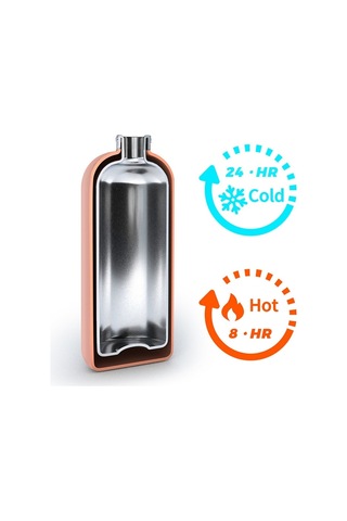 Junsunmay Şeker Renkli Kaplama 304 Paslanmaz Çelik Su Vakum Şişesi, Kapasite: 750ml Açık Mavi