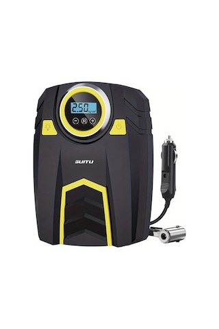 Xuweiwei 1 Adet Kablolu Dijital Ekran 150psı Led Işıklı Taşınabilir Araba Hava Kompresörü 12v Dc Araç Fişi Güç Modu 36v Çalışma Gerilimi