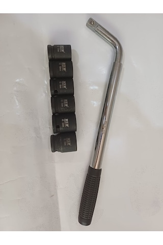 Teleskopik Bijon Anahtarı, 45cm Kol Ve 1/2 Lokmalar