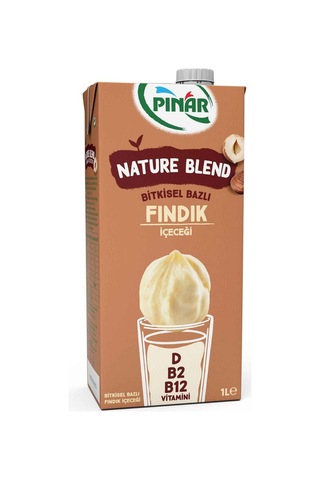 Nature Blend Bitkisel Bazlı Fındık İçeceği 1 L Vegan Laktozsuz X 4 Adet
