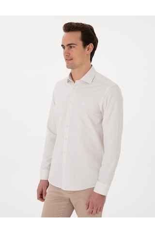 Pierre Cardin Erkek Bej Gömlek Desenli 50306074-vr011 Bej