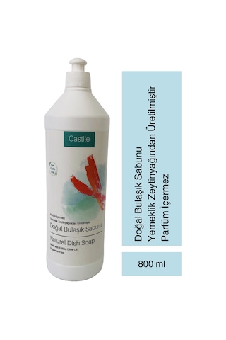 Castile Doğal Bulaşık Sabunu Elde Yıkama 800 ML