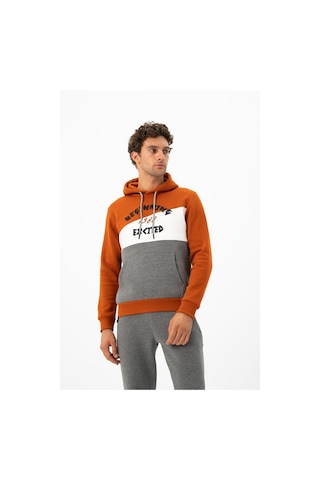 AR-MA Arma Erkek Kanguru Cepli Kapüşonlu Sweatshirt K24254928701 Pembe