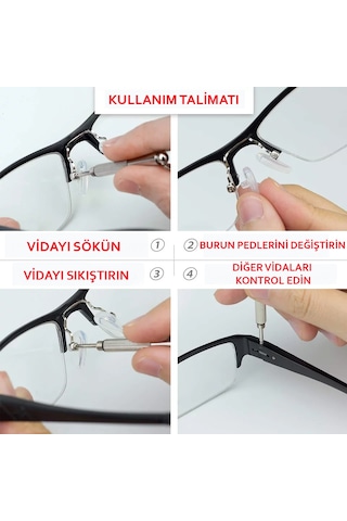 Havalı Gözlük Burun Pedi -Yumuşak Silikon Plaket Burunluk