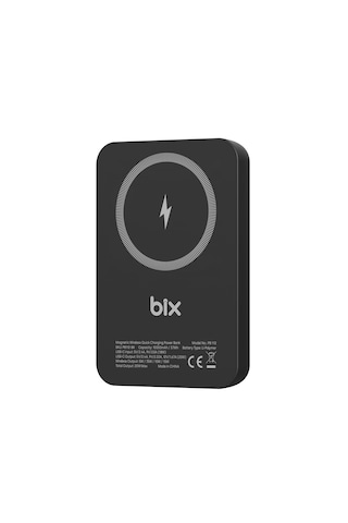 Bix PB112 10000 mAh 15 W Kablosuz Şarj Destekli Powerbank Siyah