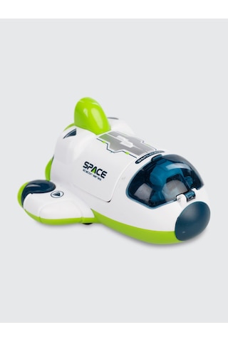 Astronotlu Uzay Mekiği Yeşil Yeşil