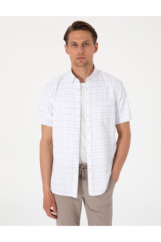 Pierre Cardin Erkek Beyaz Gömlek Kısa Kollu 50307066-vr013 Beyaz