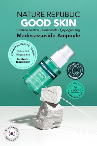 Nature Republic Hassas Ciltler İçin Madecassoside Yatıştırıcı Serum Nature Republic Good Skin Madecassoside Ampoule