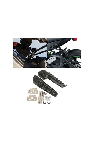 Homyl 2 Adet Motosiklet Ayak Mandalları Metal Zzr1200 2000-2003