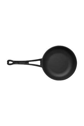 Lava Döküm Yuvarlak Kızartma Tavası Döküm Demir Yekpare Saplı Çap Ø 24cm. 001