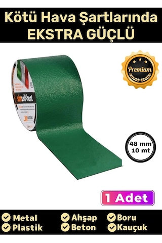 Süper Güçlü Su Geçirmez Sızdırmaz Yeşil Renk Çok Amaçlı Tamir Ve İzolasyon Bandı 48mm X 10m - 1 Adet